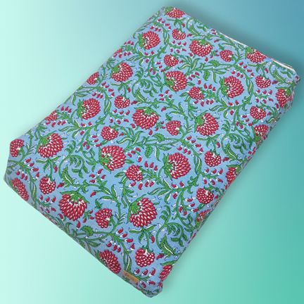 4 Meter Cotton Hand Printed Fabric