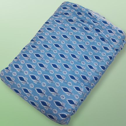 4 Meter Cotton Hand Printed Fabric