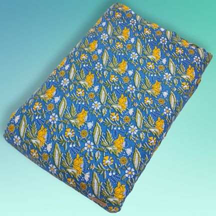 4 Meter Cotton Hand Printed Fabric