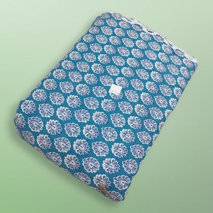 4 Meter Cotton Hand Printed Fabric