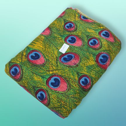 4 Meter Cotton Hand Printed Fabric