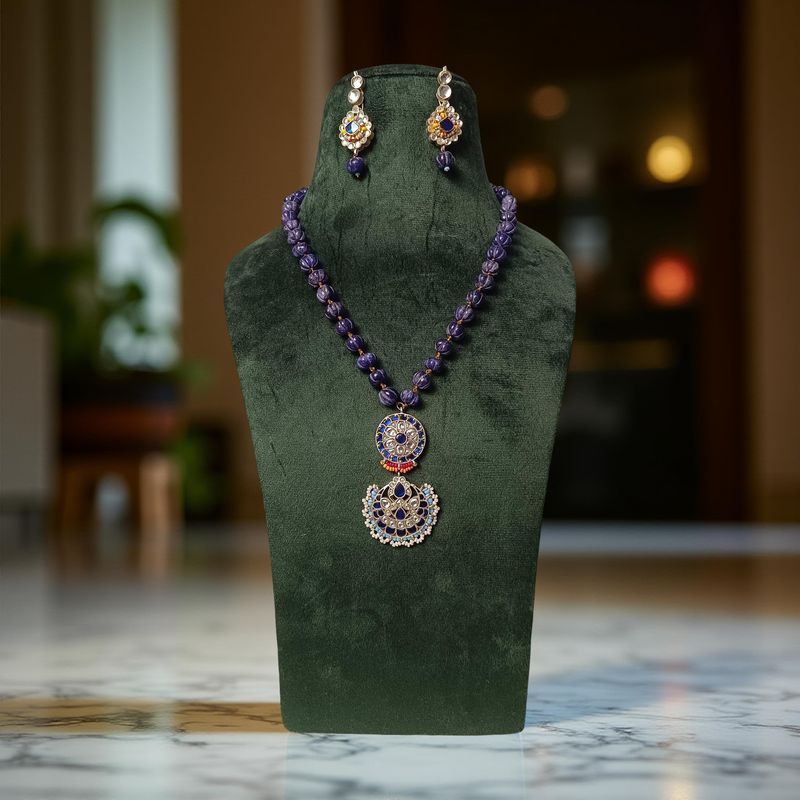 Luxury Kundan Necklace set with Earrings