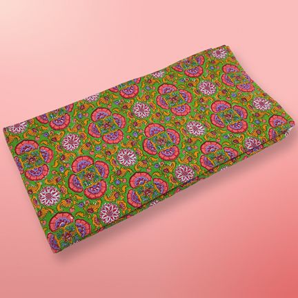 4 Meter Cotton Hand Printed Fabric