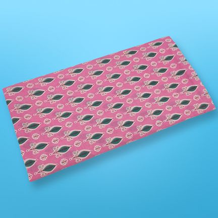 4 Meter Cotton Hand Printed Fabric