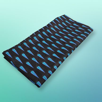 4 Meter Cotton Hand Printed Fabric