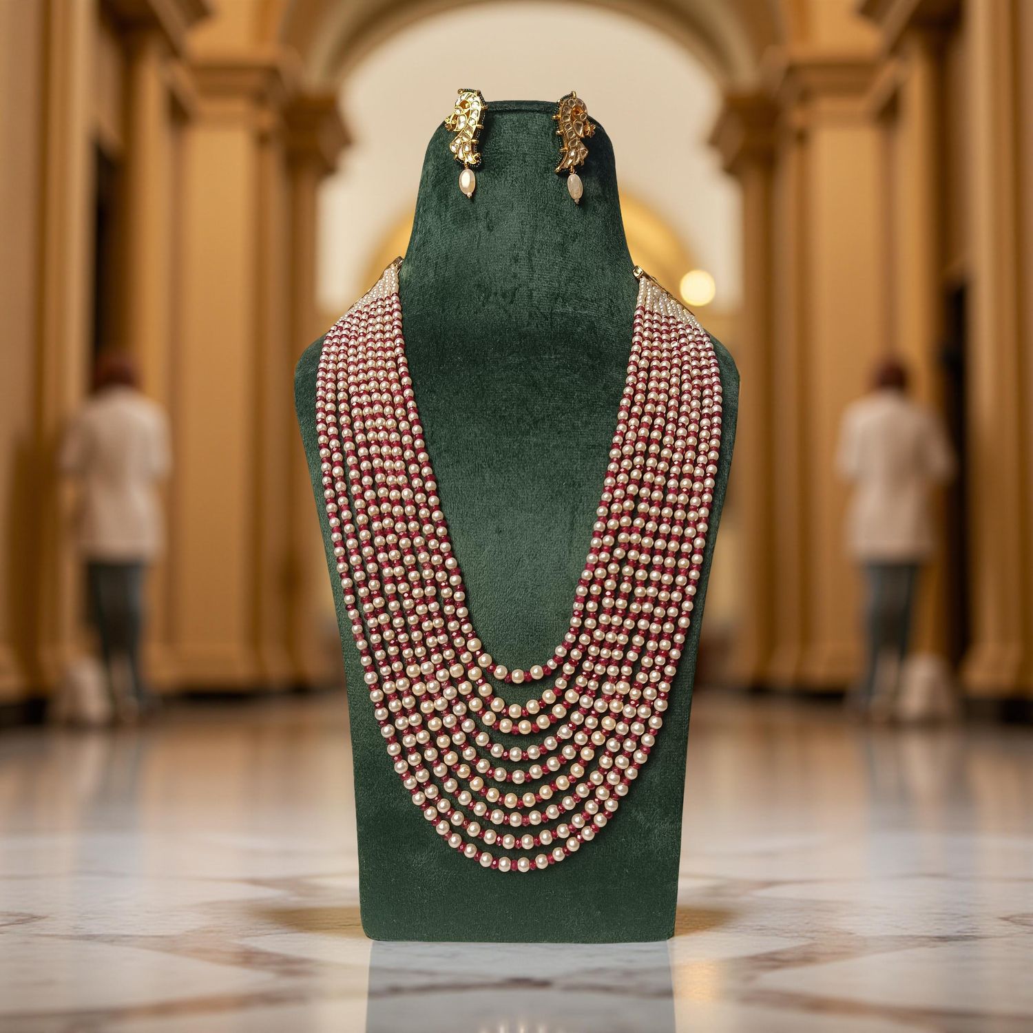 Luxury Kundan Necklace set with Earrings