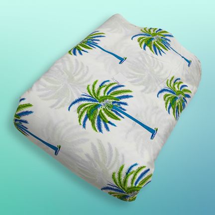 4 Meter Cotton Hand Printed Fabric