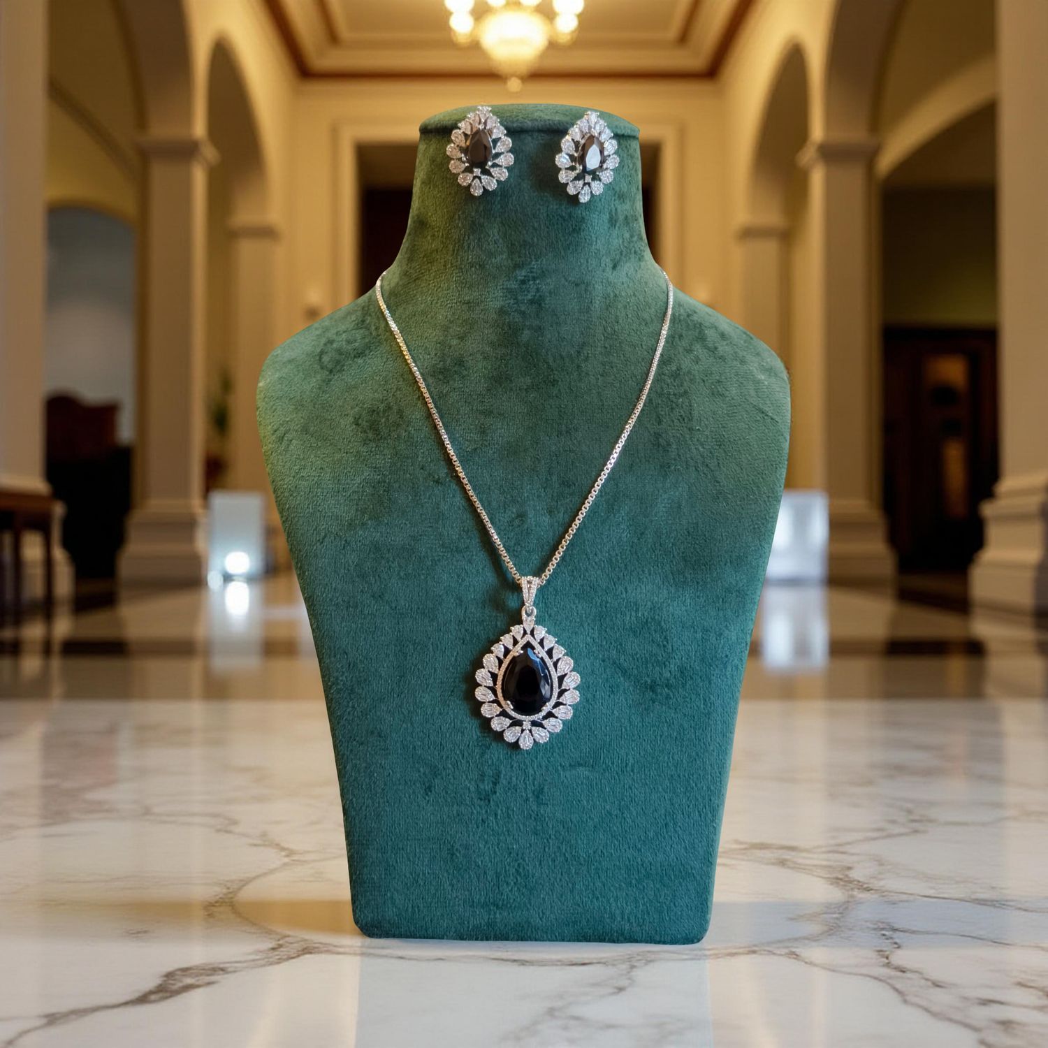 Luxury Kundan Necklace set with Earrings JW47