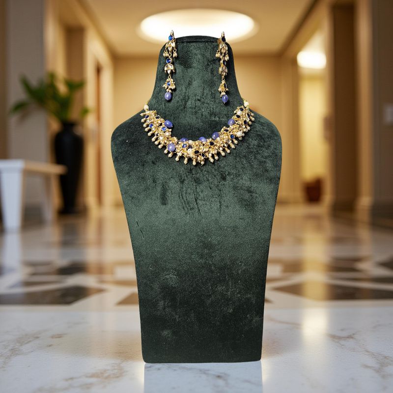 Luxury Kundan Necklace set with Earrings