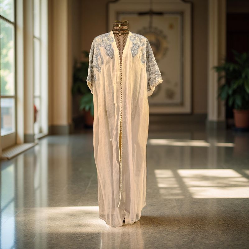 Free Size Linen Special Embroidery Dress Length 56"