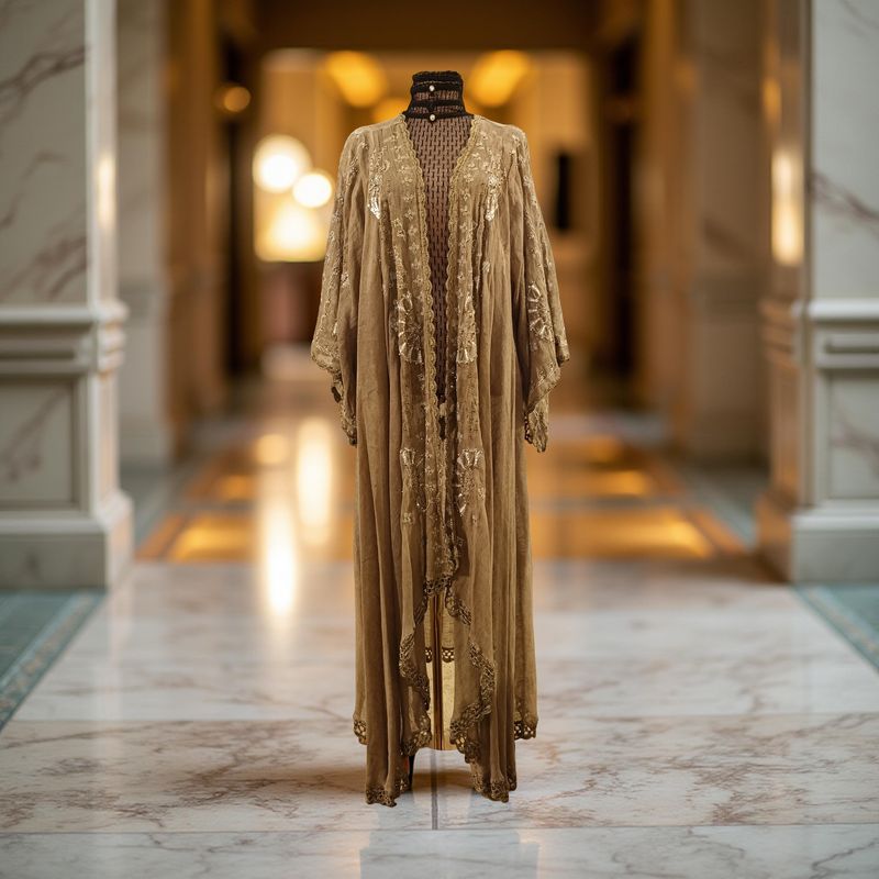 Free Size Linen Special Embroidery Dress Length 54"