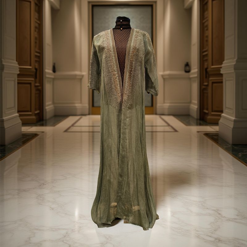 Free Size Linen Special Embroidery Dress Length 56"