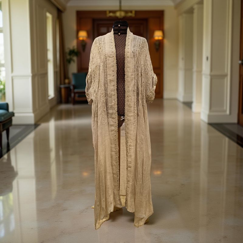 Free Size Linen Special Embroidery Dress Length 54"