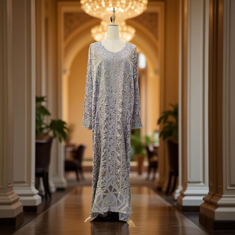 L-XL Hareer Mukhawar Ready to wear 58" Long