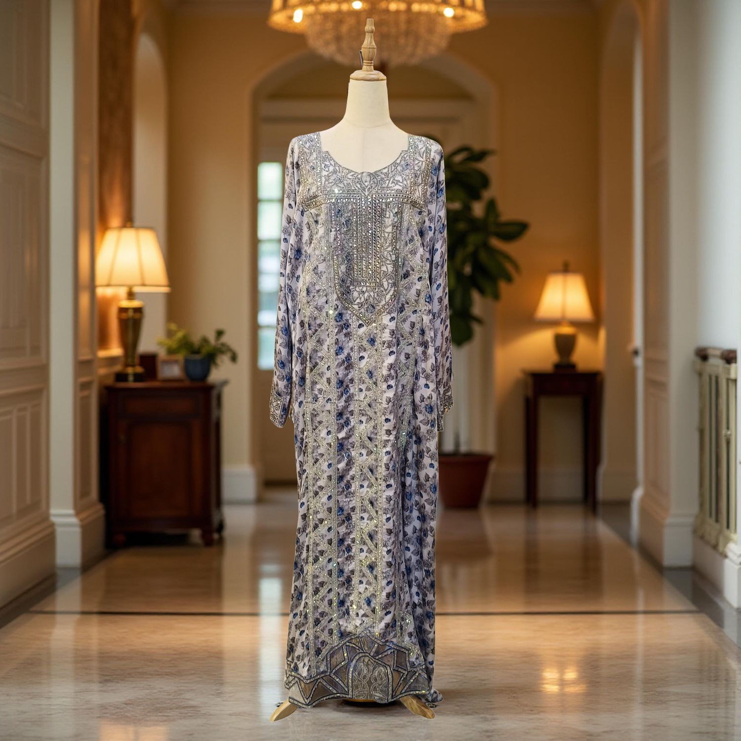 2XL-3XL Hareer Mukhawar Ready to wear 58" Long