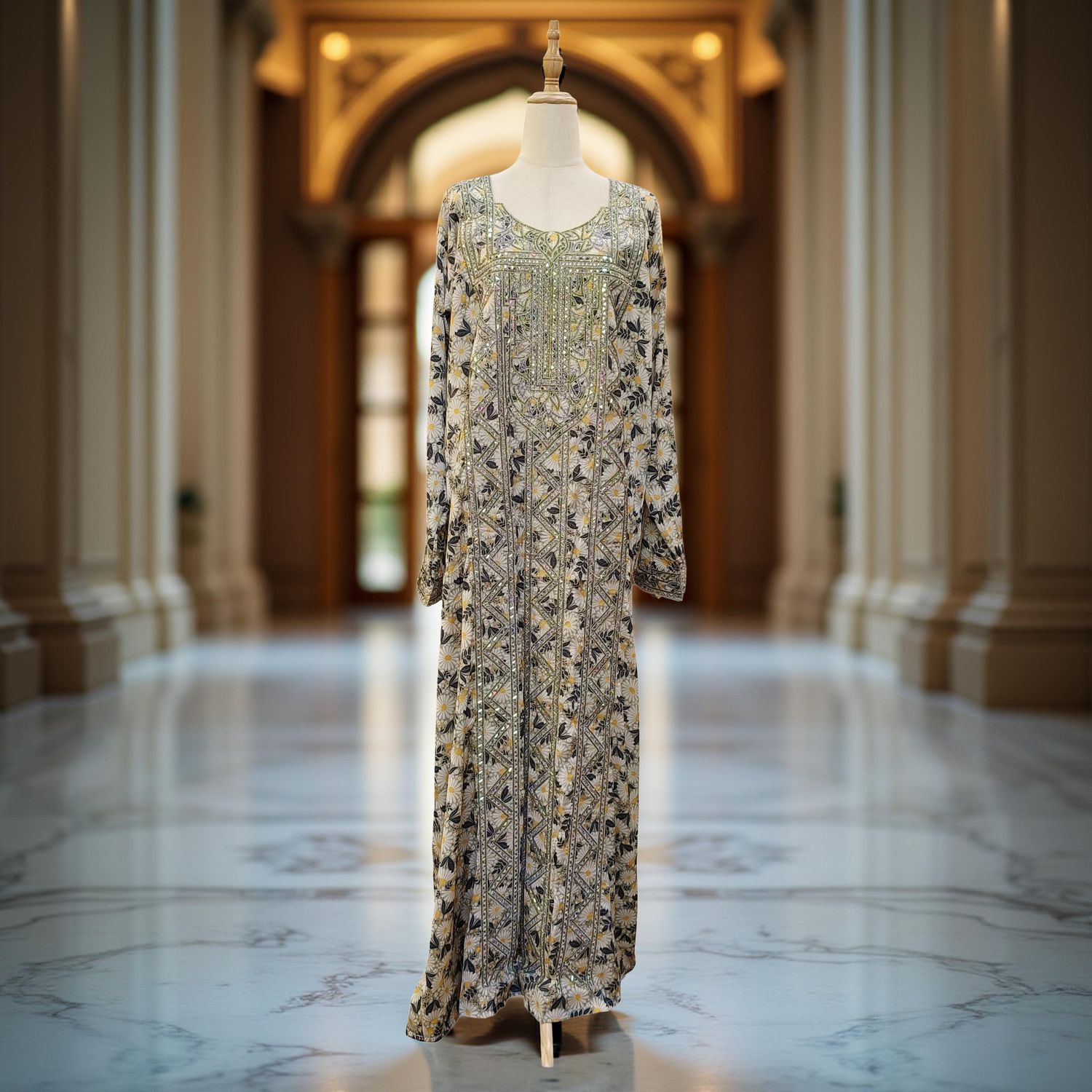 2XL-3XL Hareer Mukhawar Ready to wear 58" Long