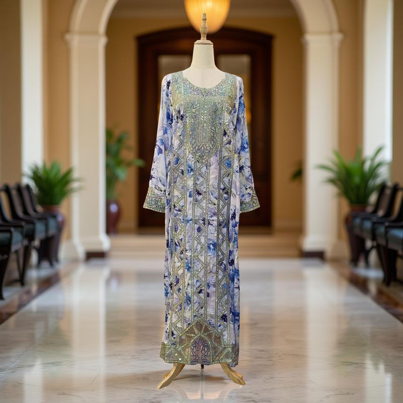 XS/S Hareer Mukhawar Ready to wear 55"Long