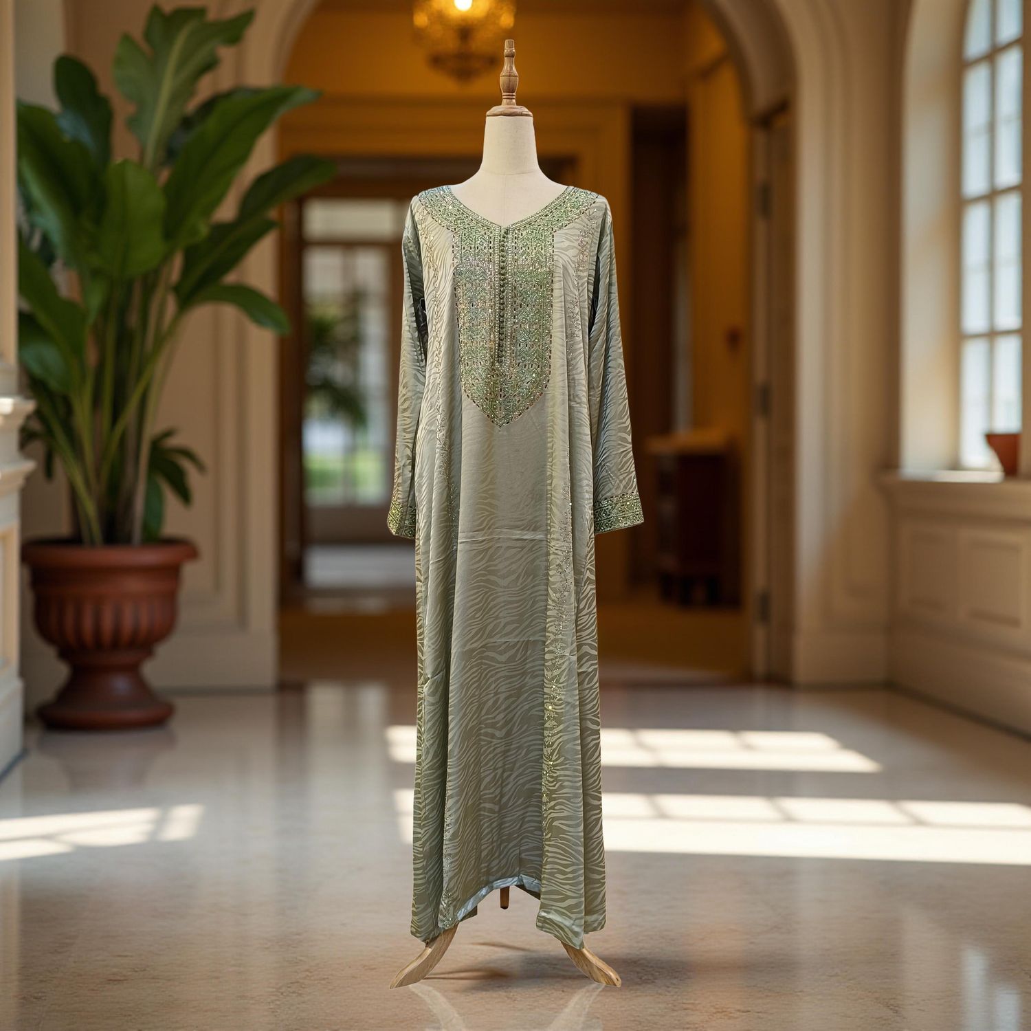 XS/S Hareer Mukhawar Ready to wear 55"Long