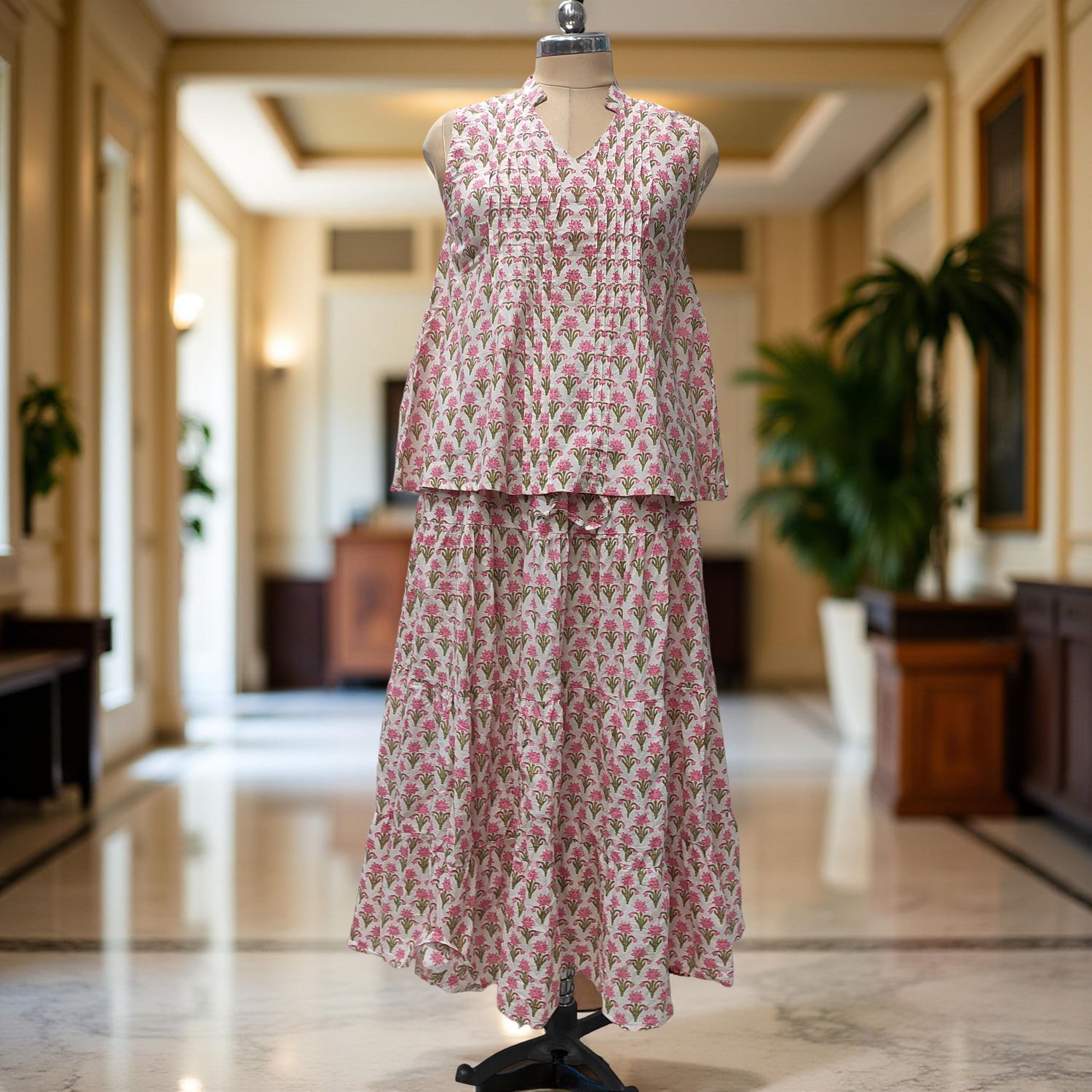 XS-S Fahima Printed Cotton Dress