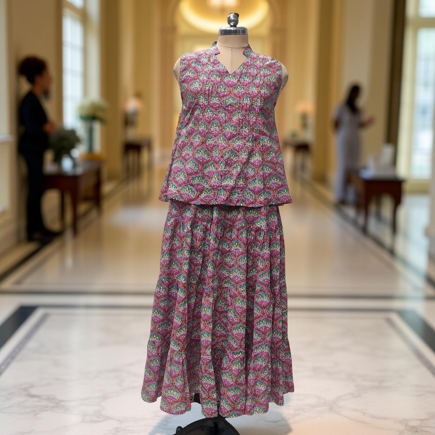 XS-S Fahima Printed Cotton Dress