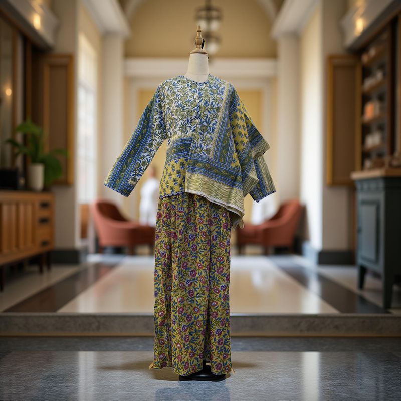 S-M Cotton Jacket And Inner Set With Sheila