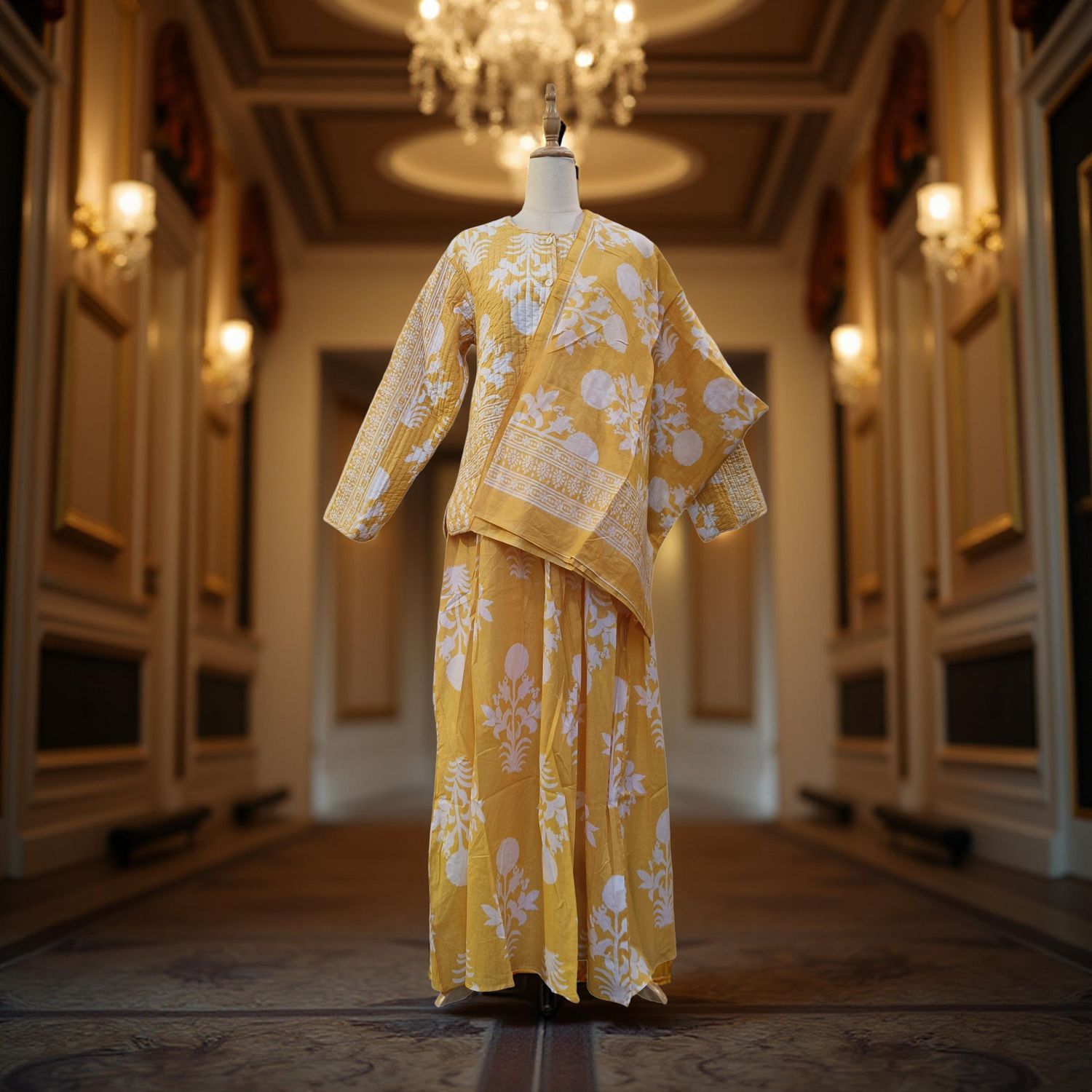 S-M Cotton Jacket And Inner Set With Sheila