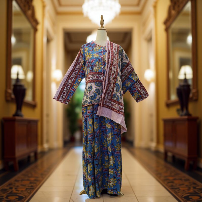 S-M Cotton Jacket And Inner Set With Sheila