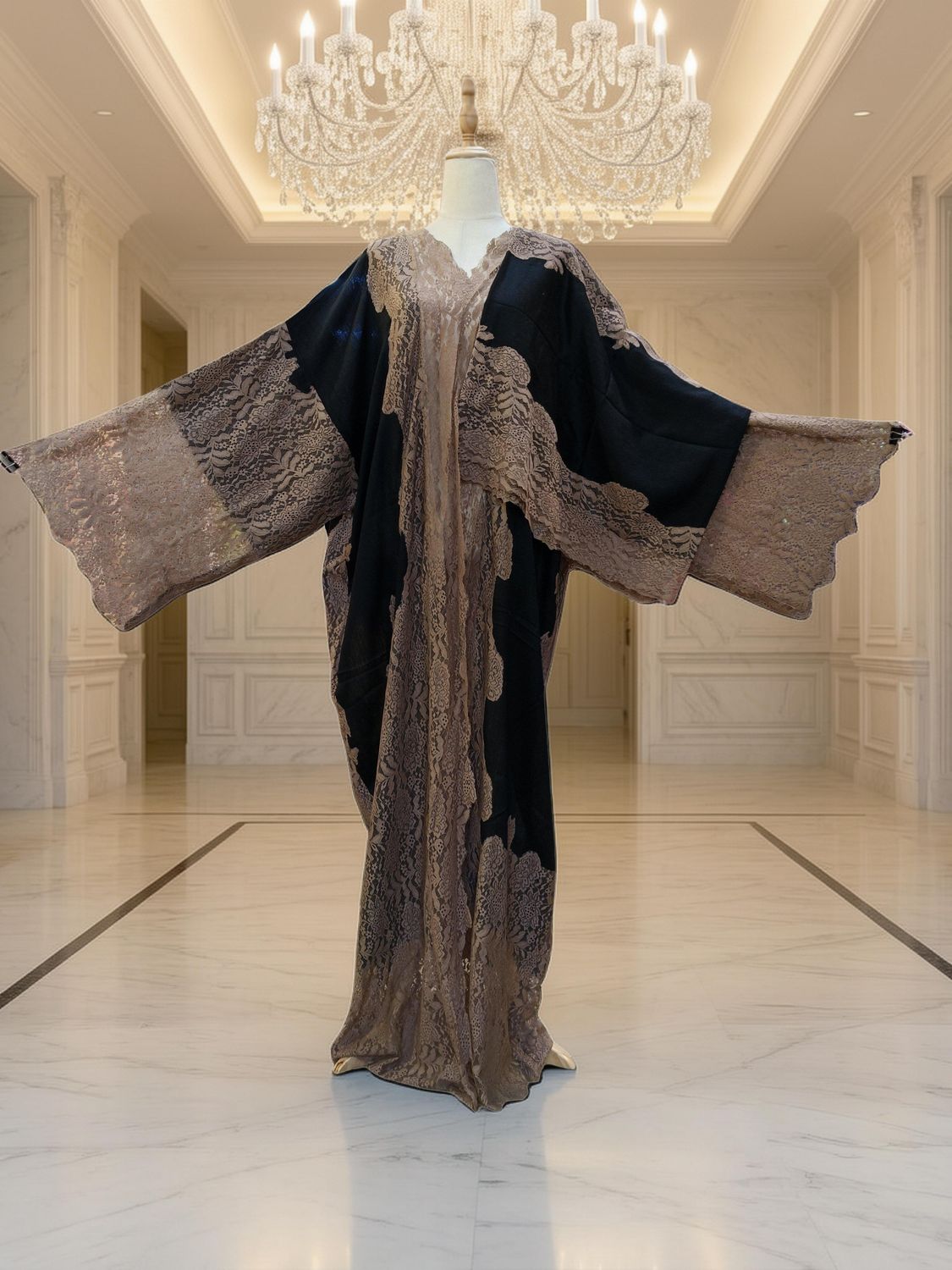 Kashmir Bisht With Sheila 58" Inch