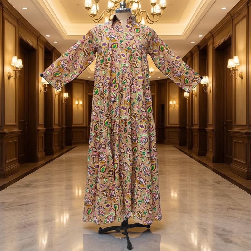 L-XL Cotton Jacket &amp; Jalabiya Set length 56” Long