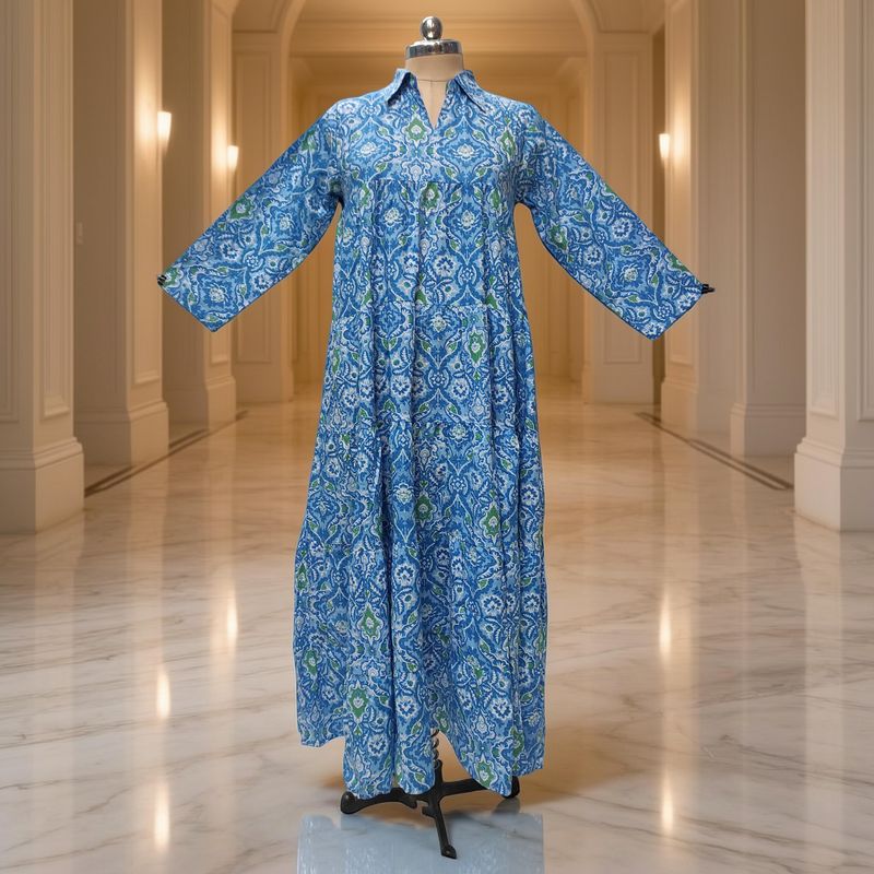 L-XL Cotton Jacket &amp; Jalabiya Set With Sheila length 56” Long