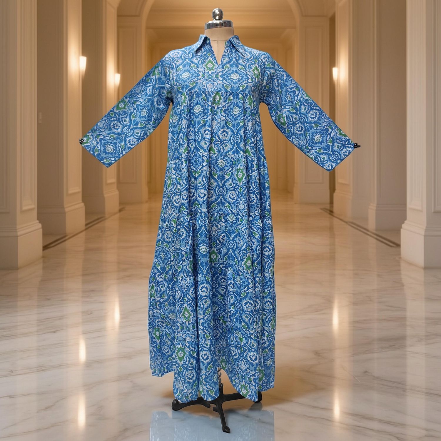 XS/S Cotton Jacket &amp; Jalabiya Set With Sheila length 54” Long