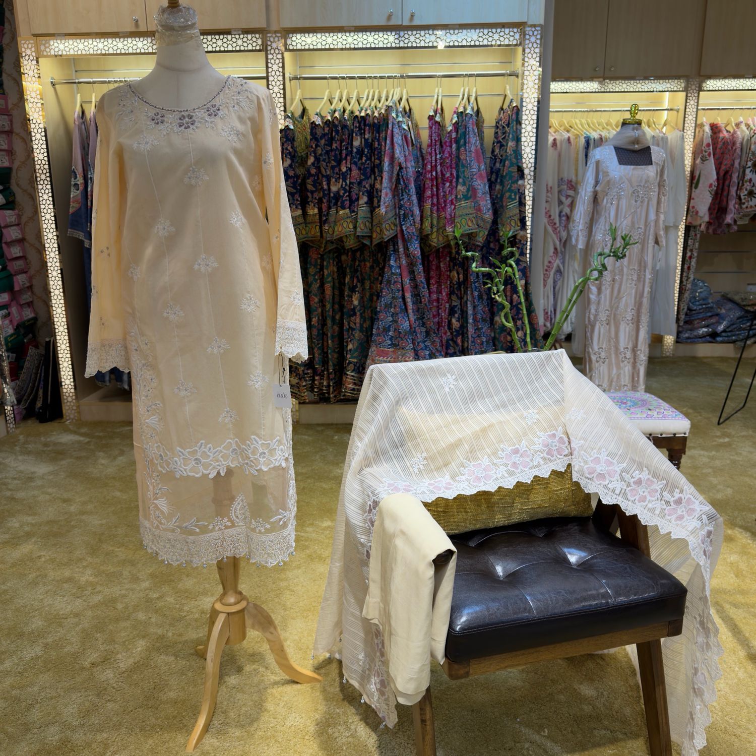  3 Pcs Designer Cotton Set by Rida Lounge