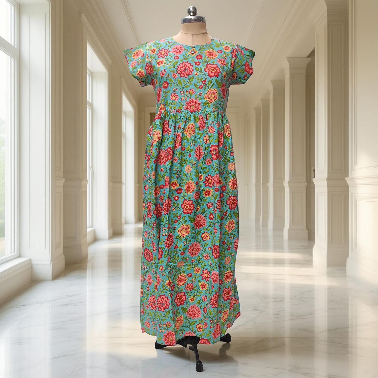 XS-S Cotton Jacket &amp; Jalabiya Set length 54” Long