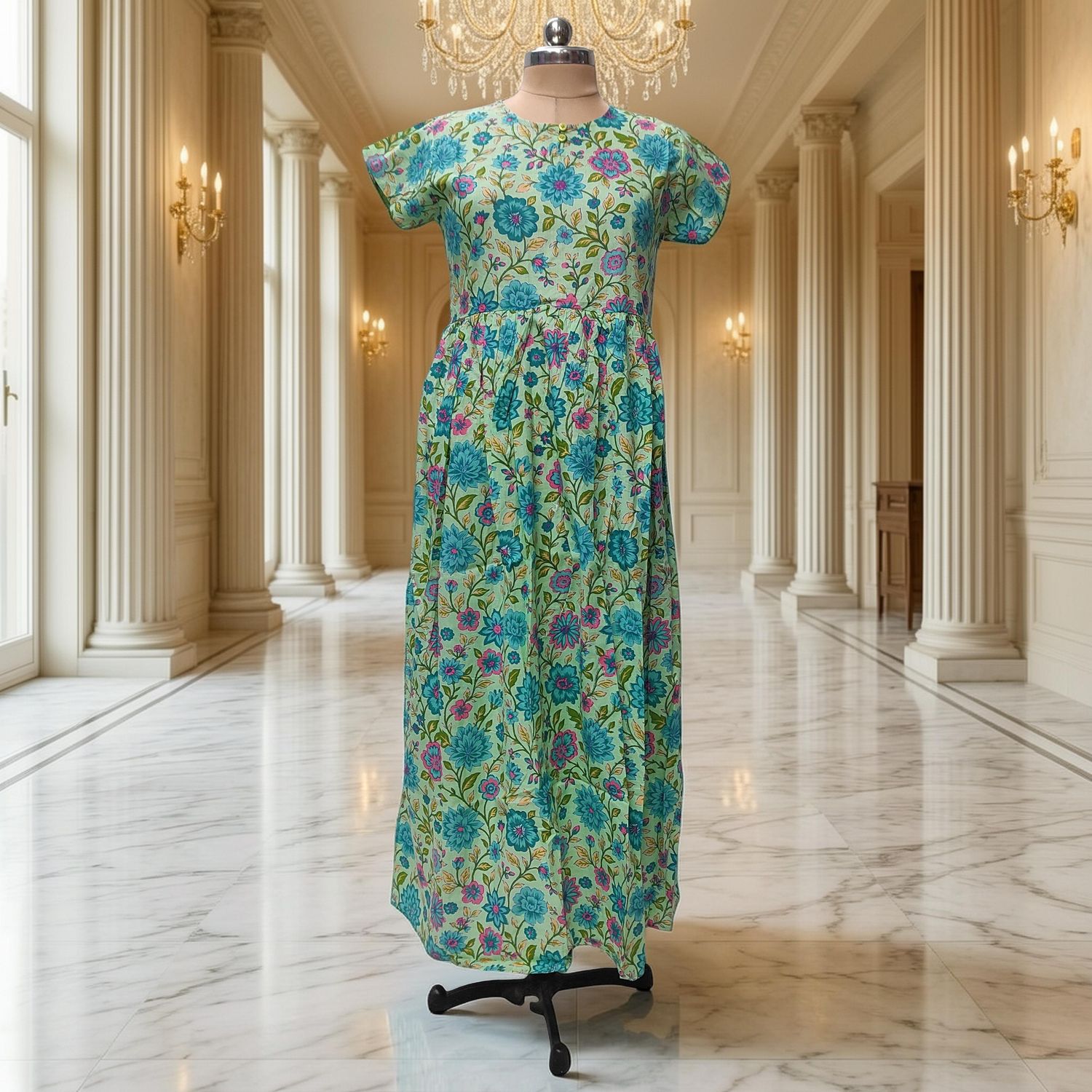 S-M Cotton Jacket &amp; Jalabiya Set length 57” Long