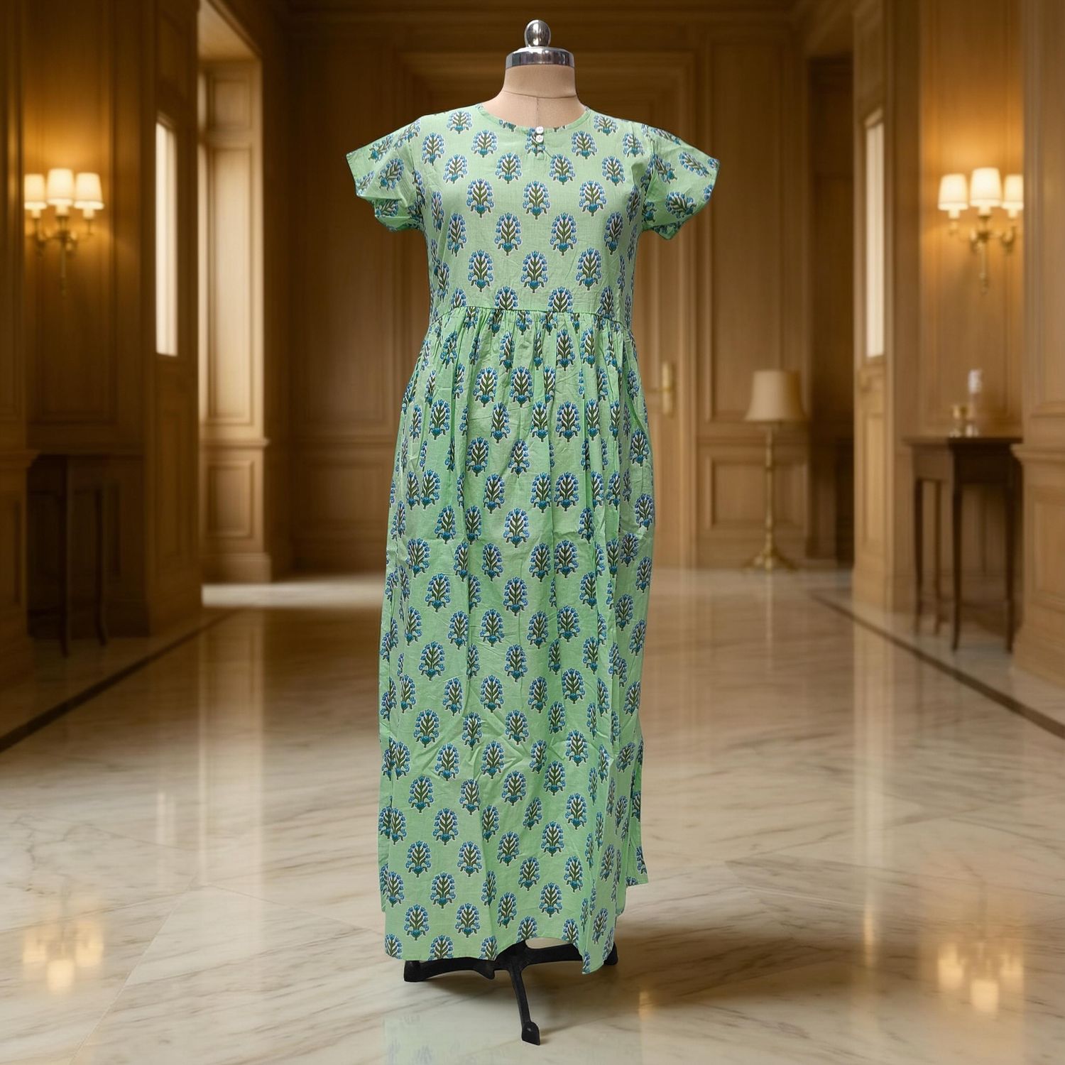 S-M Cotton Jacket &amp; Jalabiya Set length 57” Long