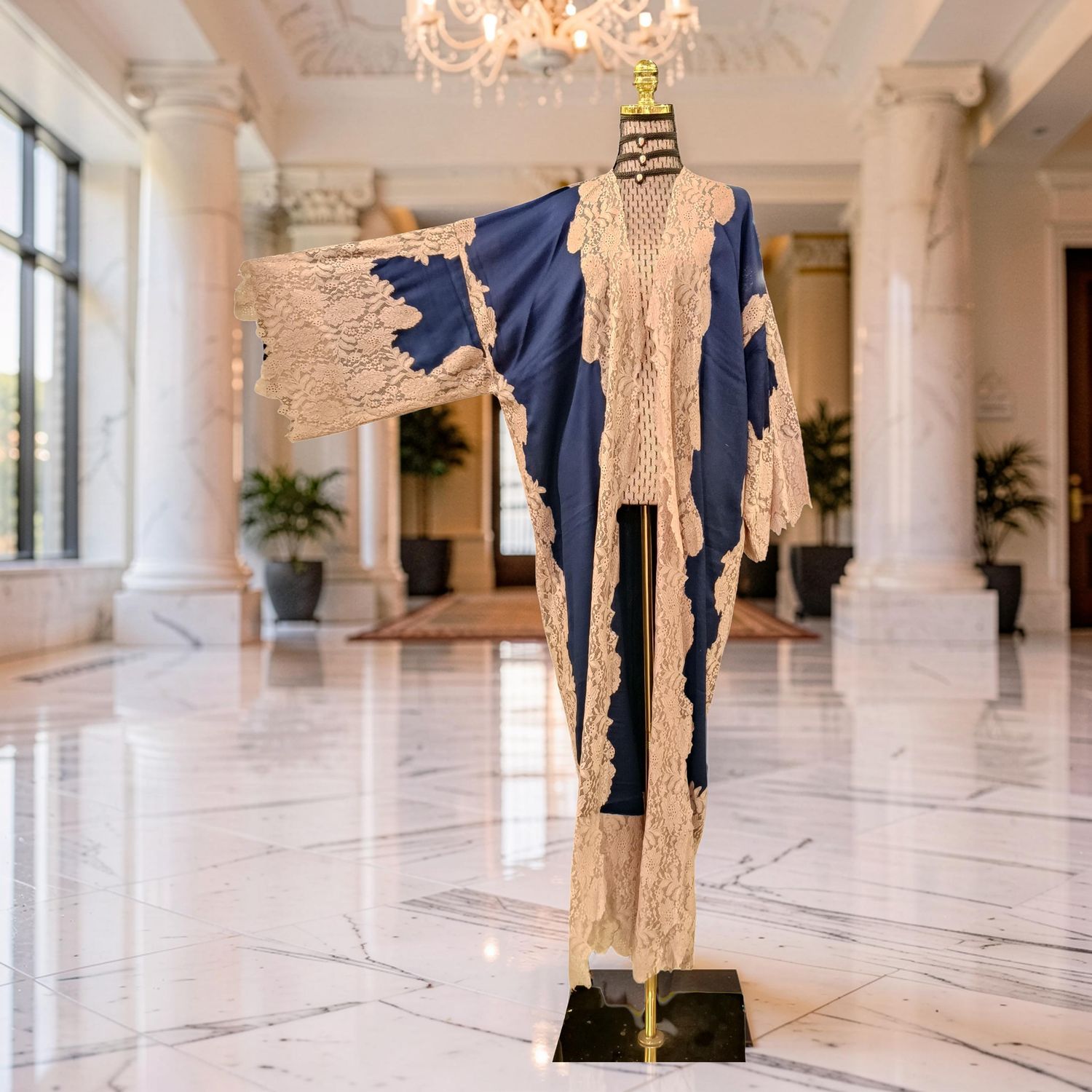 Kashmir Bisht With Sheila 56" Inches