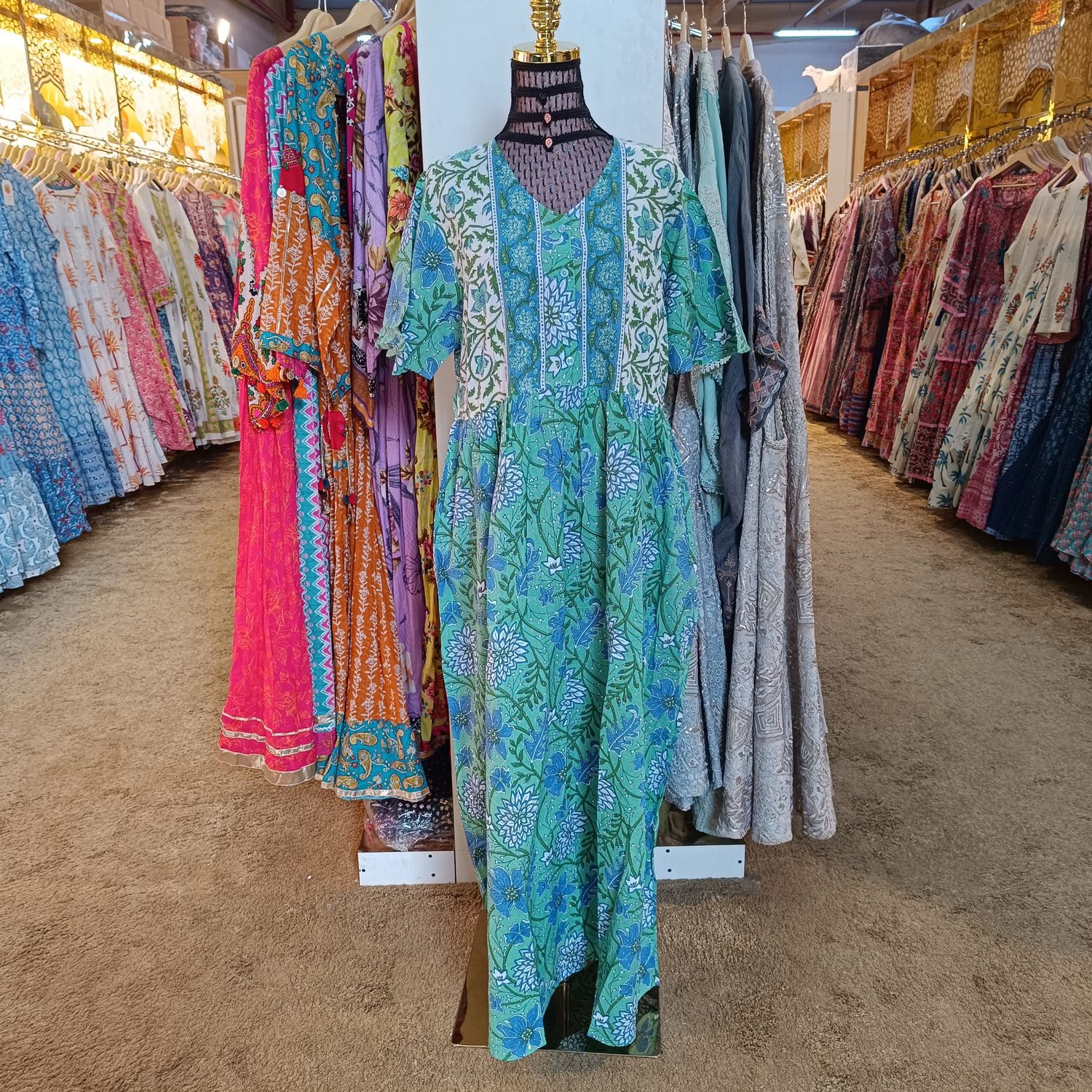 XS-S Rahaf Crystal cotton jalabiya