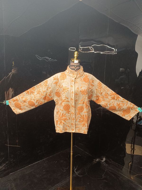 L-XL Jacket Cotton Embroidered Length 24" inches