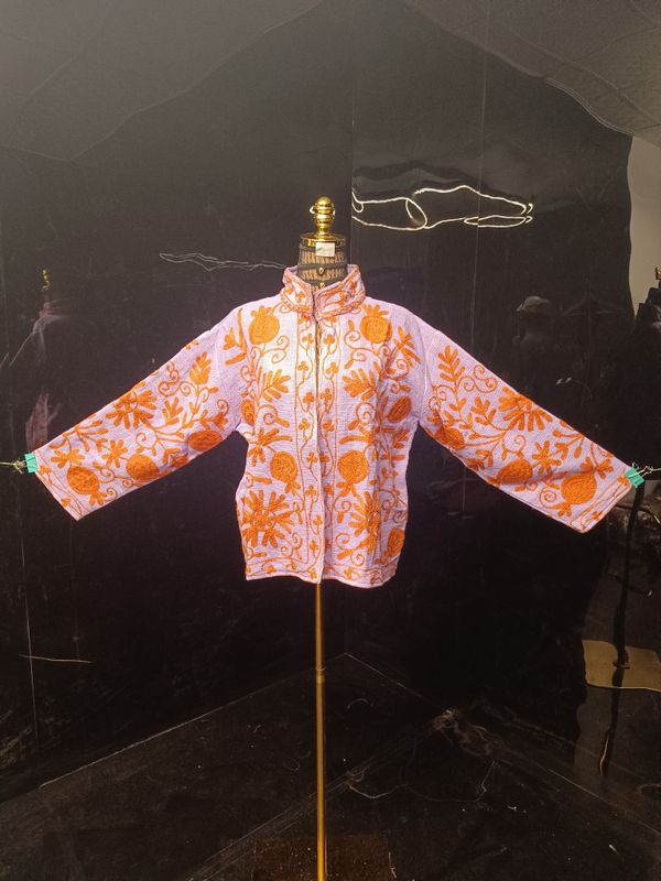L-XL Jacket Cotton Embroidered Length 24" inches