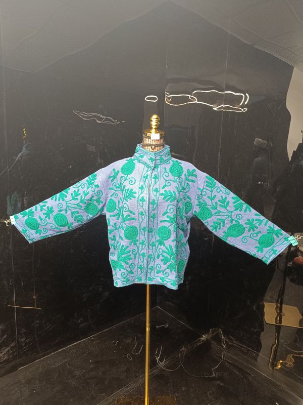 L-XL Jacket Cotton Embroidered Length 24" inches