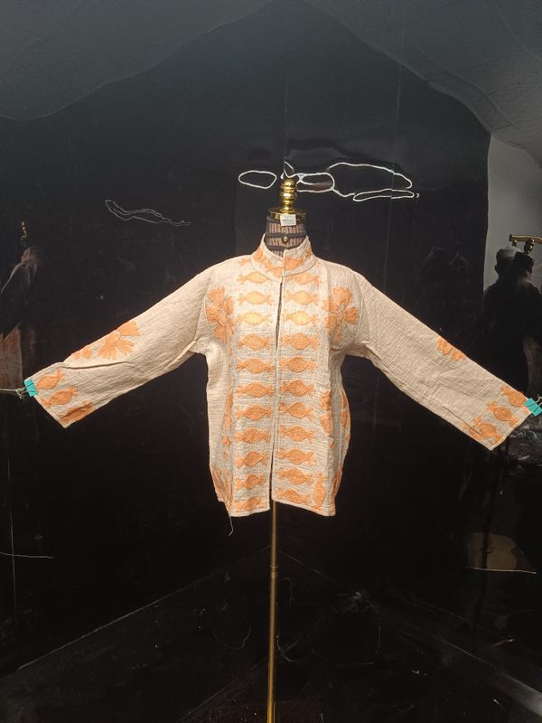 L-XL Jacket Cotton Embroidered Length 24" inches