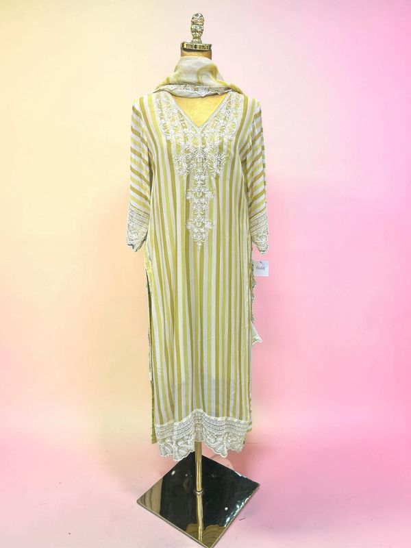 L-XL FA Rida Organza 3 PCs Set