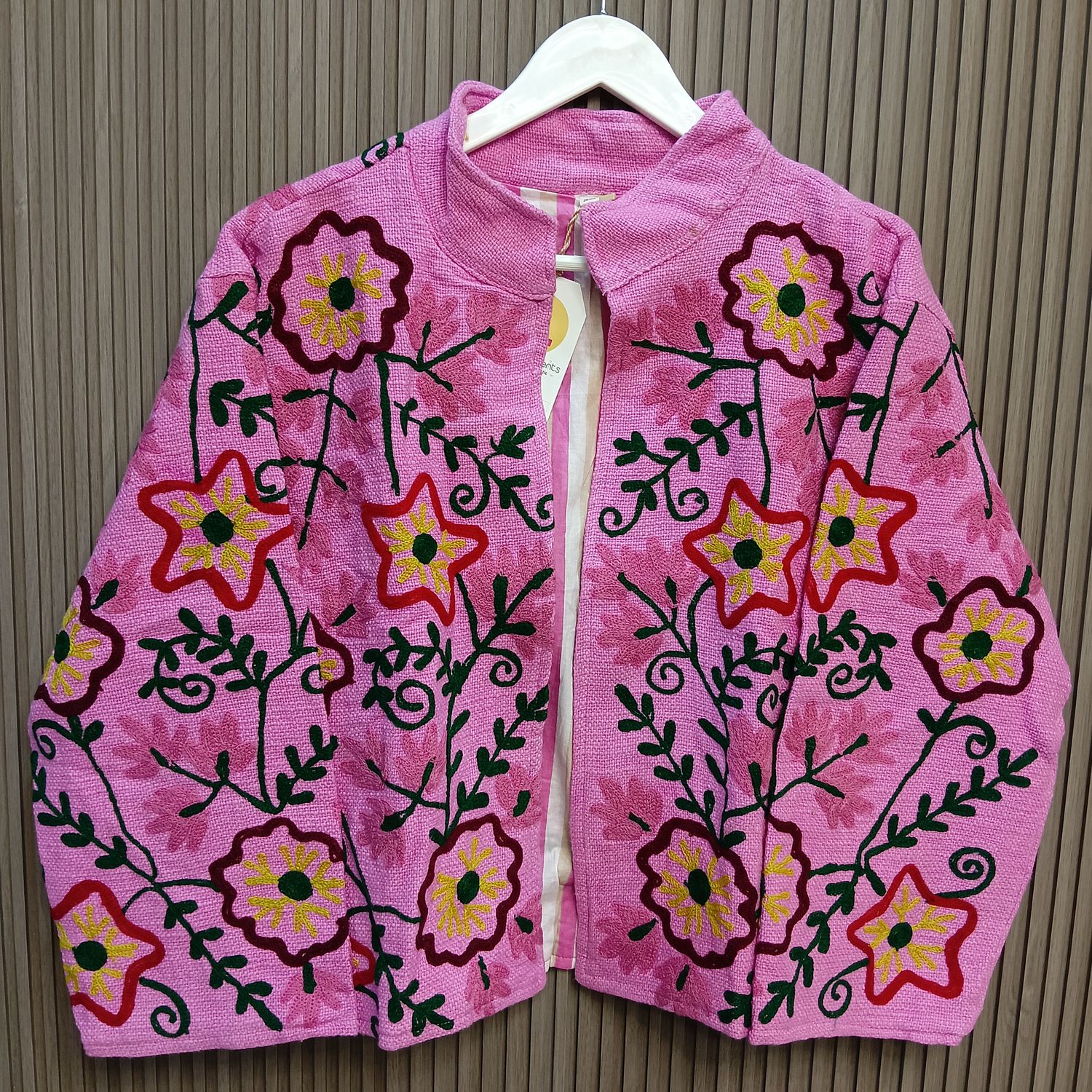 2XL-3XL Jacket Cotton Embroidered Length 24" inches