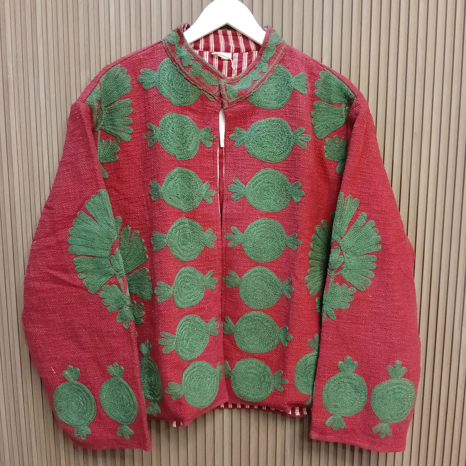 2XL-3XL Jacket Cotton Embroidered Length 24" inches