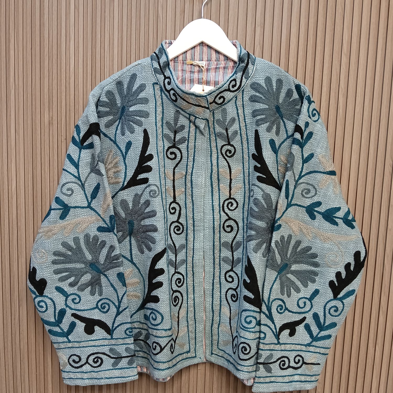 2XL-3XL Jacket Cotton Embroidered Length 24" inches