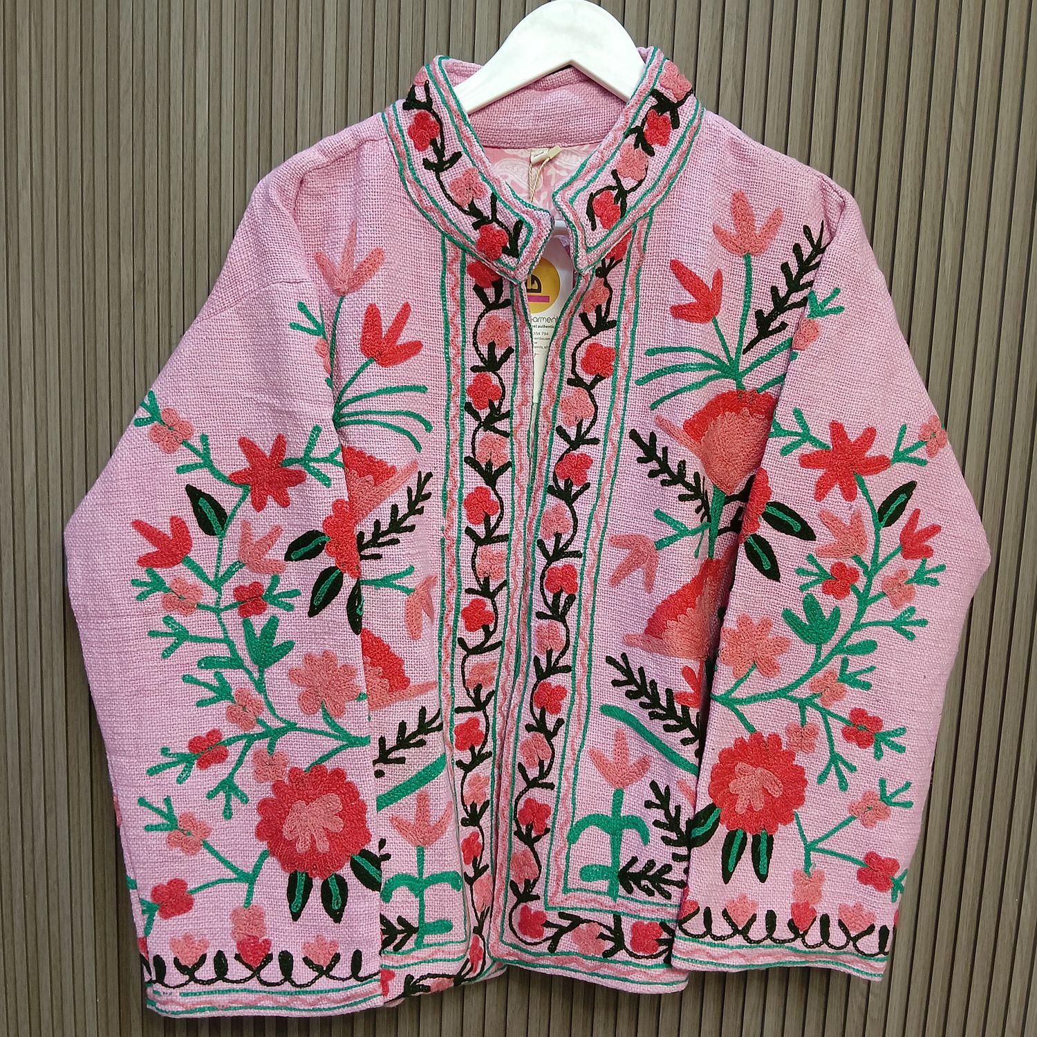 2XL-3XL Jacket Cotton Embroidered Length 24" inches