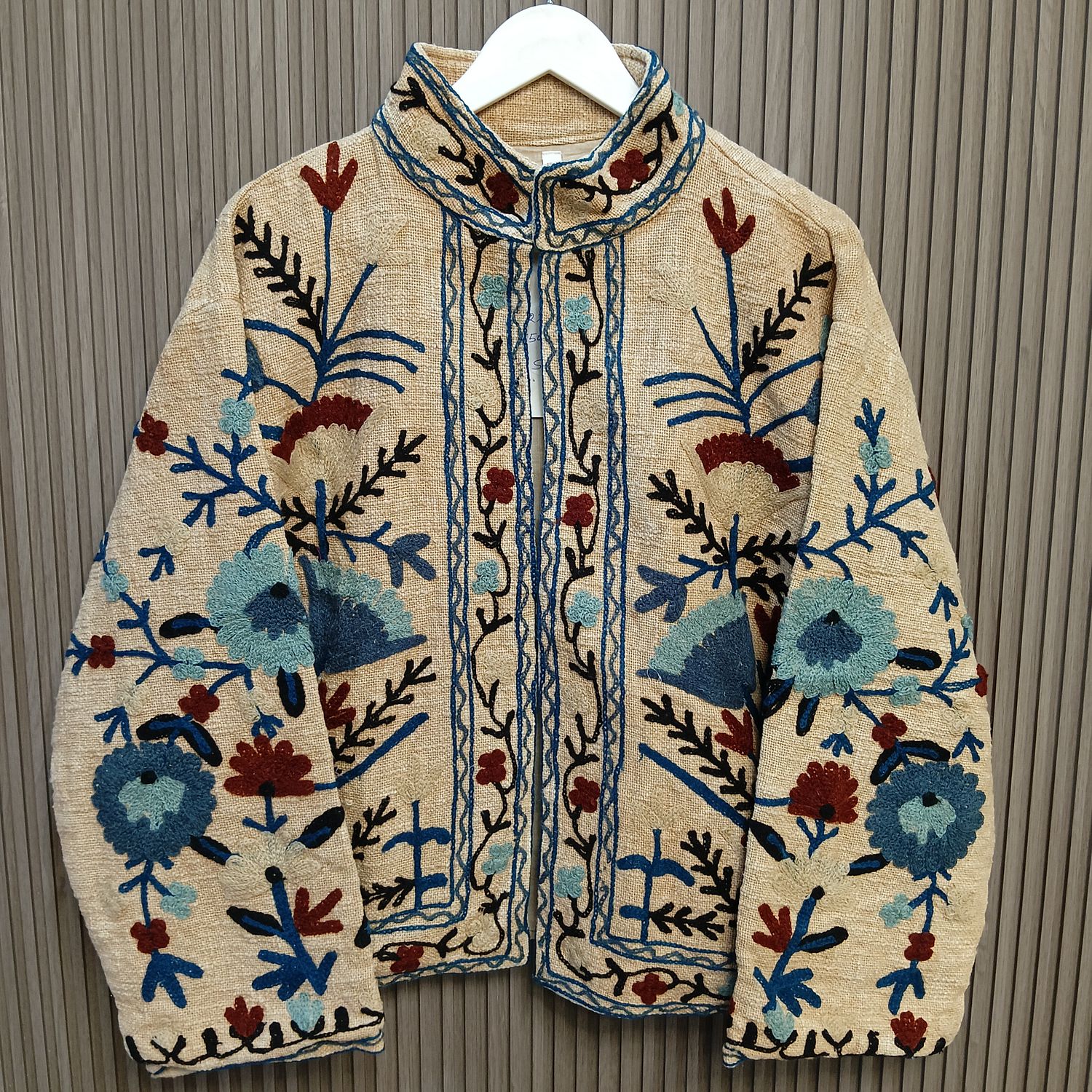 2XL-3XL Jacket Cotton Embroidered Length 24" inches