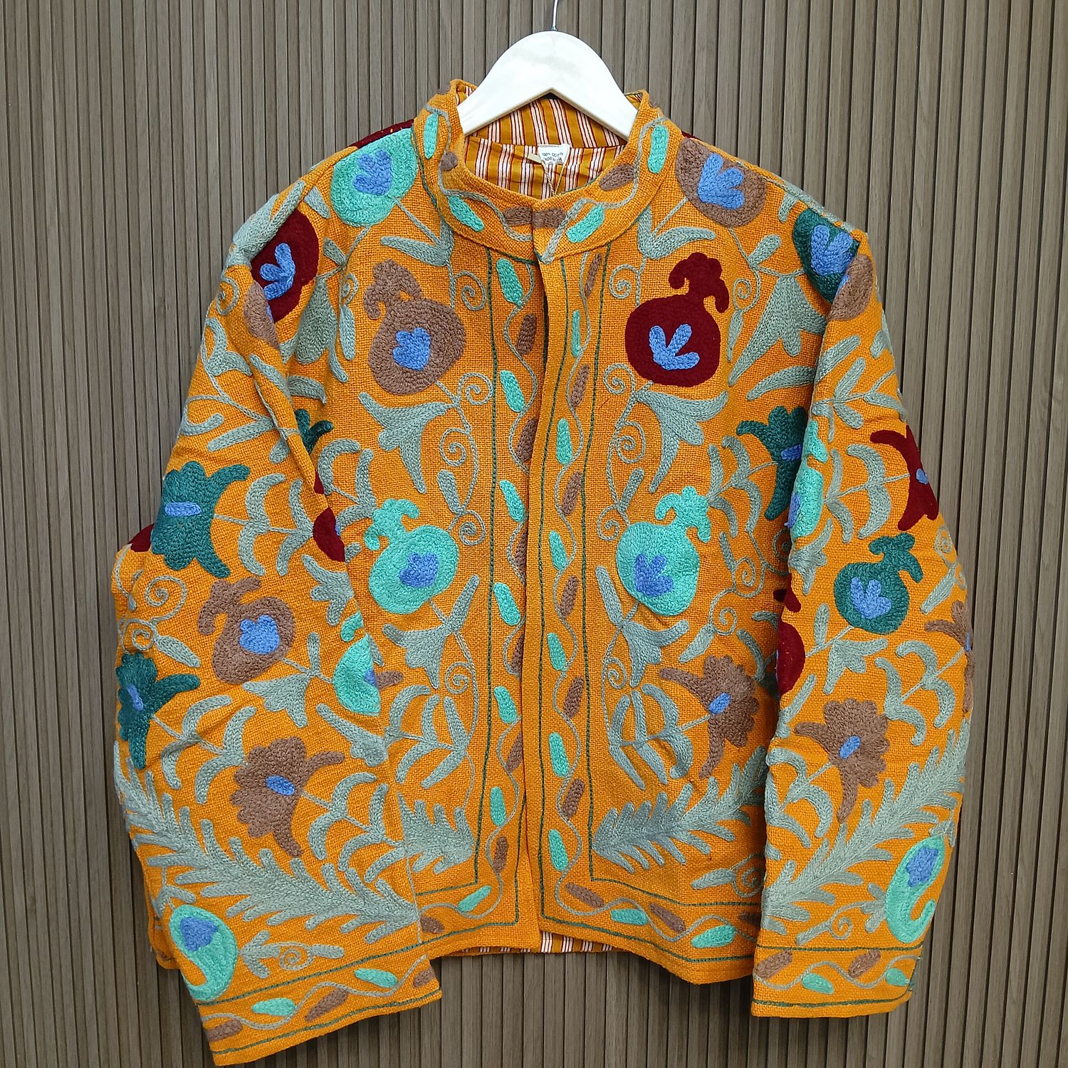 2XL-3XL Jacket Cotton Embroidered Length 24" inches
