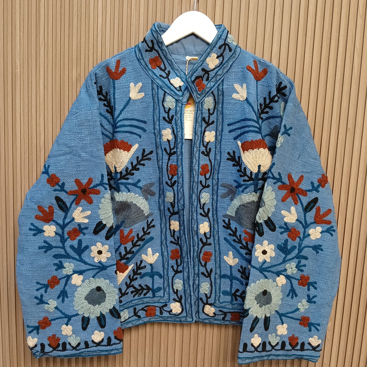 2XL-3XL Jacket Cotton Embroidered Length 24" inches