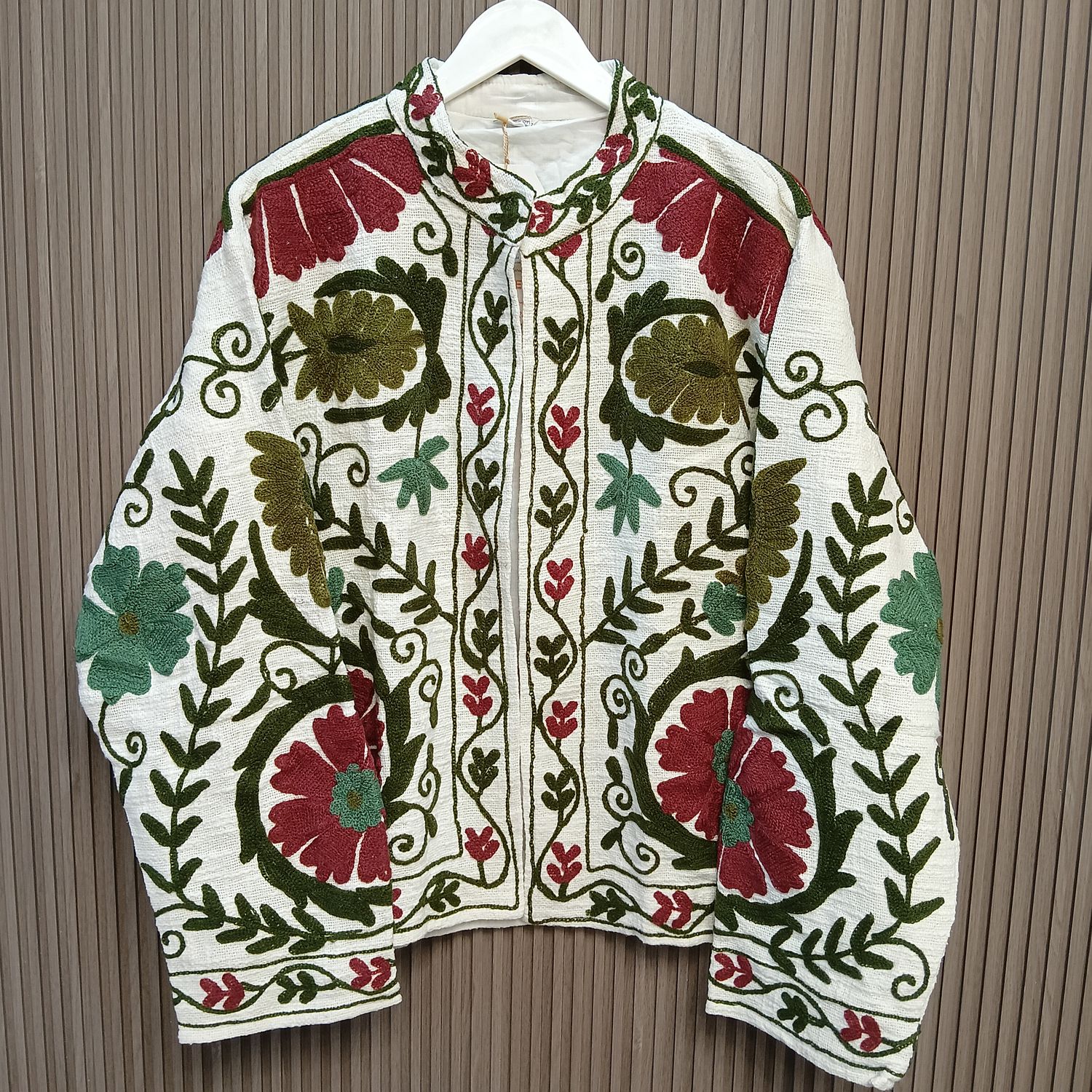 2XL-3XL Jacket Cotton Embroidered Length 24" inches